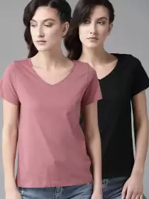 Pack Of 2 Cotton Pure Cotton T-shirts