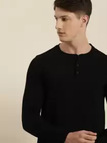 Pure Cotton Henley Pure Cotton T-shirt