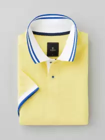 Solid Polo Collar T-shirt