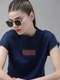 Women Cotton Boxy Fit T-shirt