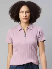 Women Ribbed T-Shirt