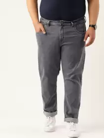 Men Plus Size Slim Fit Jeans