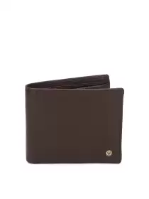 Men Solid Two Fold Wallet