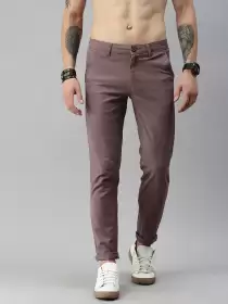 Men Regular Fit Regular Trousers