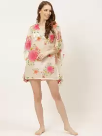 Women Floral Cover Up Dress
