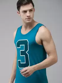 Men Printed Gym Vest