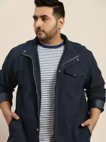 Men Plus Size Tailored Jacket