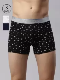 Men Pack of 3 Printed Trunk