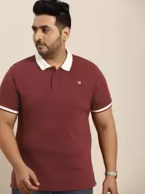 Plus Size Solid Cotton T-shirt