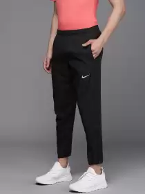 Men Solid Woven Running Pants