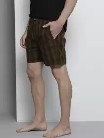 Men Checked Lounge Shorts