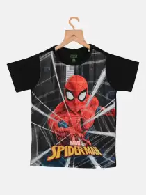 Boys Spiderman Print T-shirt