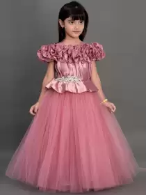 Girls Satin Maxi Dress