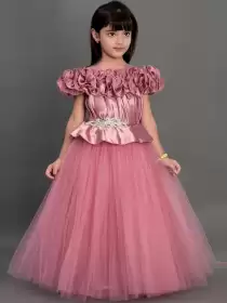 Girls Satin Maxi Dress