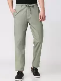 Men Cotton Regular Trousers