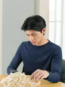 Men Pure Cotton T-shirt