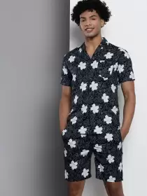 Men Pure Cotton Night Suit