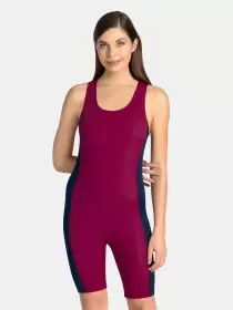 Women Solid Legsuit