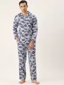 Men Printed Night Suit