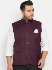 Men Plus Size Nehru Jacket