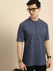 Men Geometric Printed Kurta