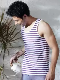Men Striped Lounge T-shirt