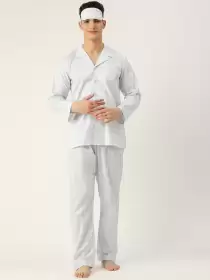 Men Pyjama Set & Sleeping Mask