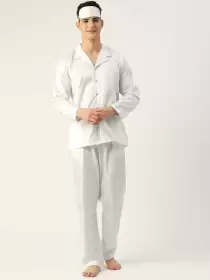 Men Pyjama Set & Sleeping Mask