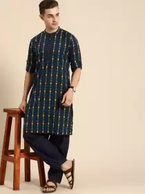 Men Printed Kurta with Salwar