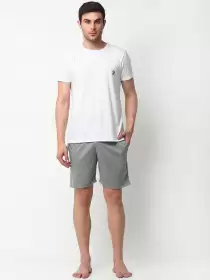 Men Cotton Blend Night Suit