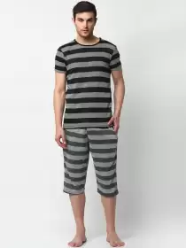 Men Pure Cotton Night Suit