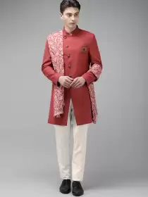 Men Self Design Ethnic Suit