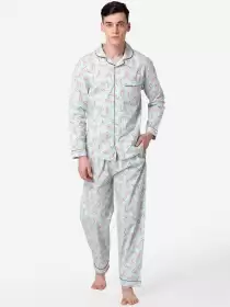 Men Printed Night suit