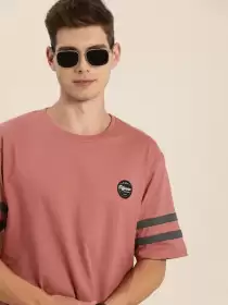 Men Solid Oversized Cotton