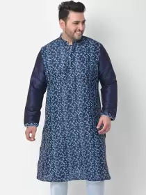 Men Floral Straight Kurta