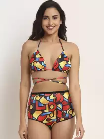 Women Printed Swim Bikini Set