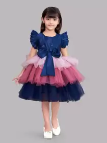 Satin Layaered Dress