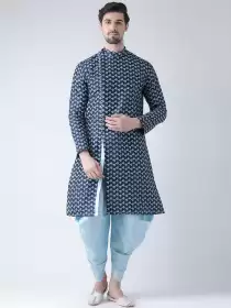 Men Printed Kurta with Patiala