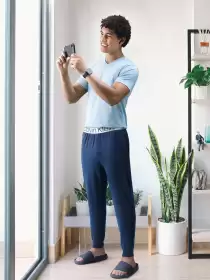 Men Solid Lounge Pants