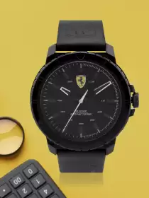 Men Leather Analogue Watch