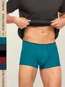 Men Pack Of 5 Solid Uno Trunk