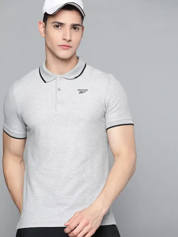 Men Polo Collar Slim Fit T-shirt image