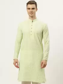 Men Embroidered Straight Kurta