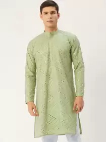 Men Ethnic Motifs Embroidered Kurta