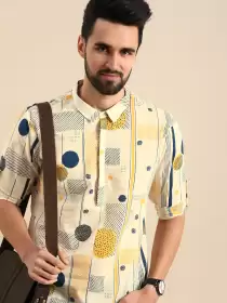 Men Geometric Printed Kurta