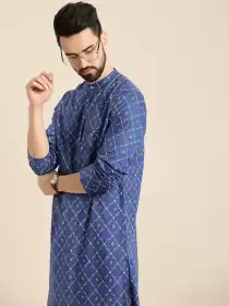 Men Geometric Printed Kurta