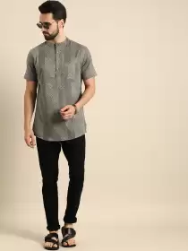 Men Geometric Printed Kurta