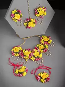Women Flower Jewellery Set