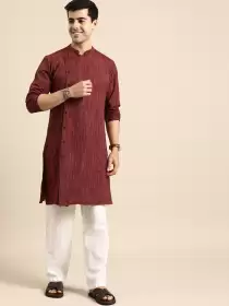 Men Pure Cotton Kurta Set