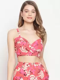 Women Printed Swim Tops